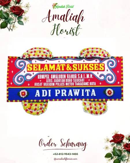 Papan Bunga Ucapan Selamat Way Areng